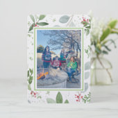 Christmas Garden Family Photo シーズンカード (スタンド正面)