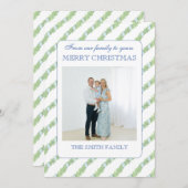 Christmas Garland Grandmillenial Photo シーズンカード (正面/裏面)