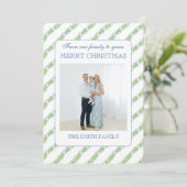 Christmas Garland Grandmillenial Photo シーズンカード (スタンド正面)
