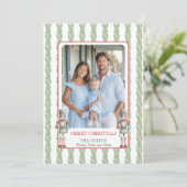 Christmas Garland Nutcracker Grandmillenial Photo シーズンカード (スタンド正面)