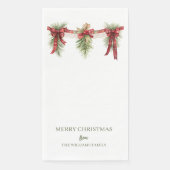 Christmas Garland Paper Guest Towels (正面)