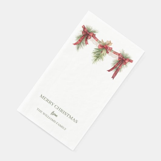 Christmas Garland Paper Guest Towels (コーナー)