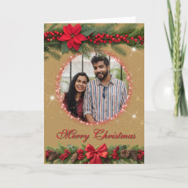 Christmas Garland Photo シーズンカード