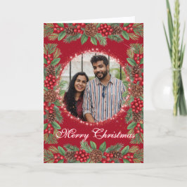 Christmas Garland Photo シーズンカード