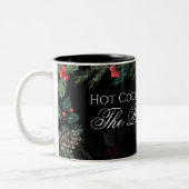 Christmas Garland with Holly Hot Cocoa ツートーンマグカップ (左)