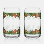 Christmas Garland with Pine Cones & Birds ガラス缶 (左)