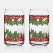 Christmas Garland with Red Bows & Stars ガラス缶 (右)