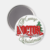 CHRISTMAS Gastroenterologistの博士 マグネット (正面/裏面)