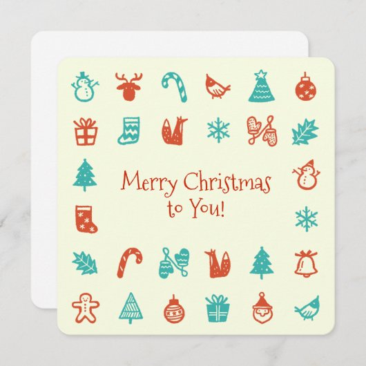 Christmas gathering card (正面/裏面)