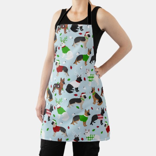 Christmas German Shepherd Apron エプロン (インサイチュ)