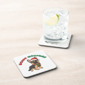 Christmas German Shepherd Coaster: Merry Woofmas コースター (右側)