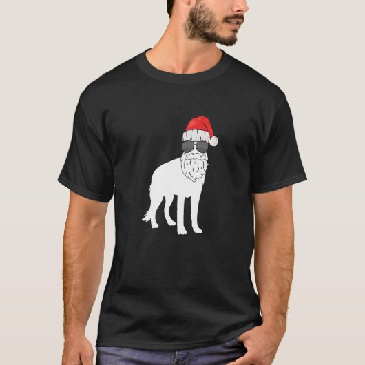 Christmas German Shepherd Has Dressed Itself As Sa Tシャツ (正面)