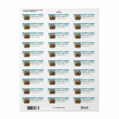 Christmas German Shepherd Return Address Labels ラベル (フルシート)