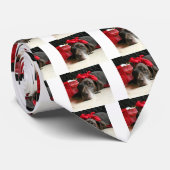 Christmas german shorthaired pointer ネクタイ (ロール)