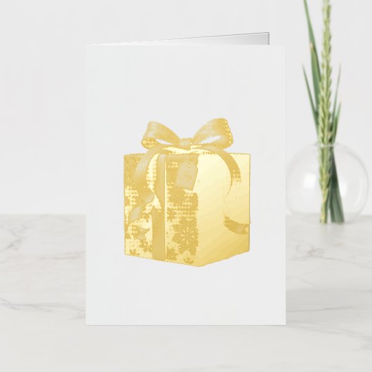 Christmas Gift 箔シーズンカード (正面)