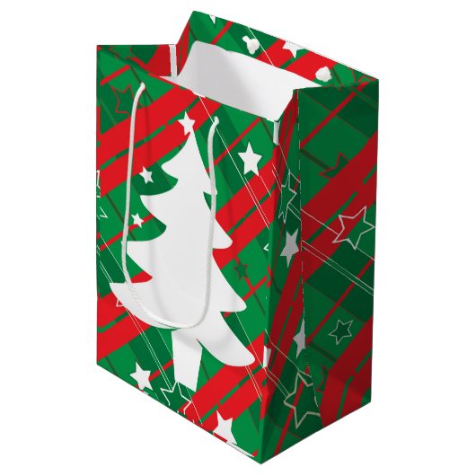 Christmas+gift+bag ミディアムペーパーバッグ (正面アングル)