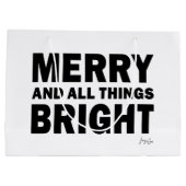 Christmas Gift Bag | Merry & All Things Bright ラージペーパーバッグ (裏面)