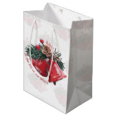 Christmas Gift Bag – Ring in the Joy of the Season ミディアムペーパーバッグ (正面アングル)