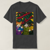 Christmas Gift Cats  Tシャツ (デザイン正面)