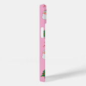 Christmas Gift – Cute Holiday Pattern with Snowman Case-Mate iPhoneケース (裏面 / 右)