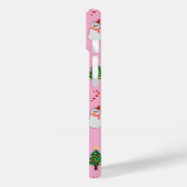 Christmas Gift – Cute Holiday Pattern with Snowman Case-Mate iPhoneケース (裏面 / 左)