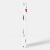 Christmas Gift – Cute Holiday Pattern with Snowman Case-Mate iPhoneケース (裏面 / 右)