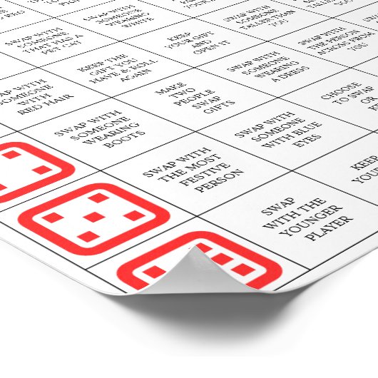 Christmas Gift Exchange Games, Christmas Dice Game ポスター (角)