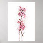 Christmas Gift Flower Cherry Blossom ポスター (正面)