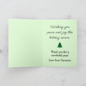 Christmas Gift For School Teacher Personalized カード (内部)