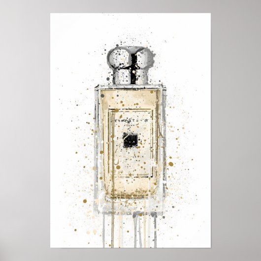 Christmas Gift Fragrance Bottle 'Pale Gold' ポスター (正面)