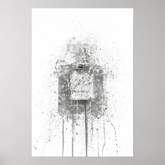 Christmas Gift Fragrance Bottle Wall ポスター (正面)