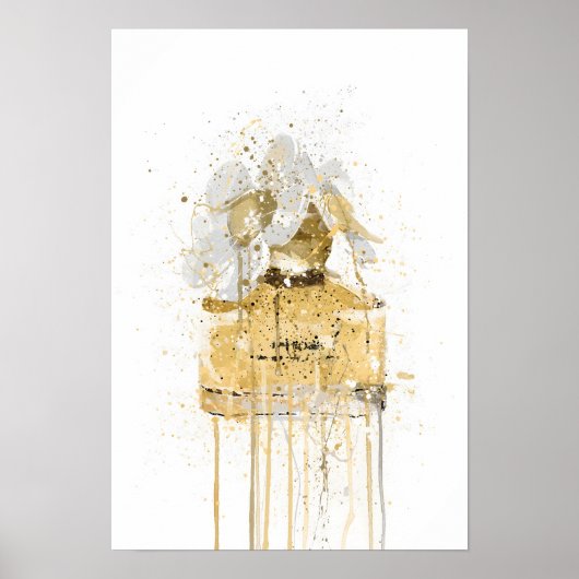 Christmas Gift Fragrance Bottle 'Yellow' ポスター (正面)