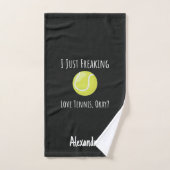 Christmas Gift Ideas For Tennis Players Funny  ハンドタオル (ハンドタオル)