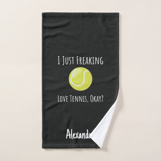 Christmas Gift Ideas For Tennis Players Funny  ハンドタオル (ハンドタオル)