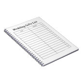 Christmas Gift List Notepad ノートブック (右側)