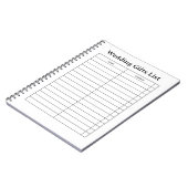 Christmas Gift List Notepad ノートブック (左側)