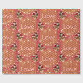 Christmas gift love flower of life Geschenkpapier ラッピングペーパー (フラット)