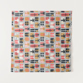 Christmas gift pattern タペストリー (正面(横))