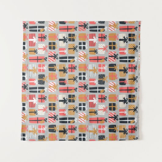 Christmas gift pattern タペストリー (正面(横))