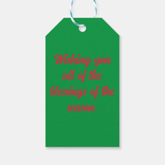 Christmas Gift Tag ギフトタグ (裏面)
