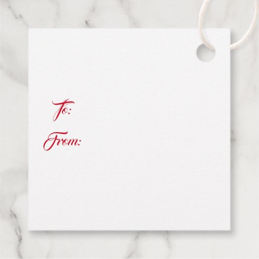 Christmas Gift Tag フェイバータグ (裏面)