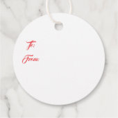 Christmas Gift Tag フェイバータグ (裏面)