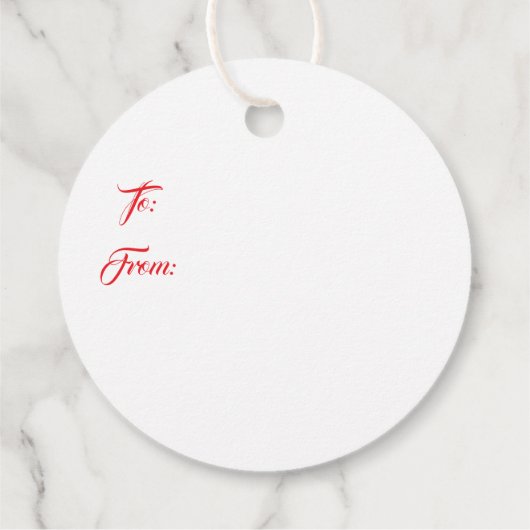 Christmas Gift Tag フェイバータグ (裏面)