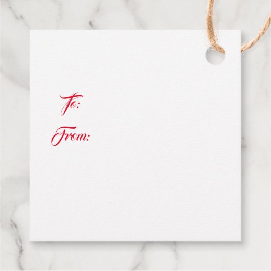 Christmas Gift Tag フェイバータグ (裏面)