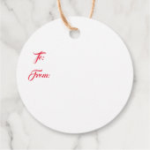 Christmas Gift Tag フェイバータグ (裏面)