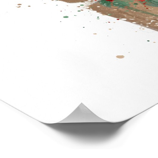 Christmas Gift Tree ポスター (角)