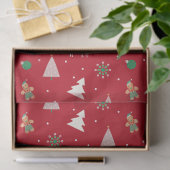 Christmas Gift Wrap — Reindeer, Gingerbread 薄葉紙 (ギフト)
