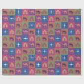 Christmas gift wrap roll ラッピングペーパー (フラット)