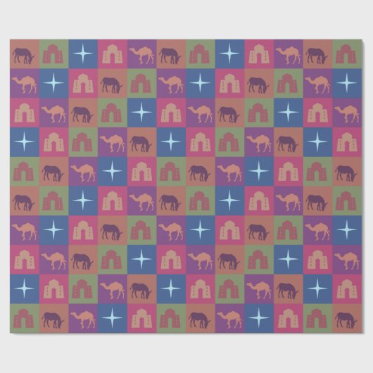 Christmas gift wrap roll ラッピングペーパー (フラット)