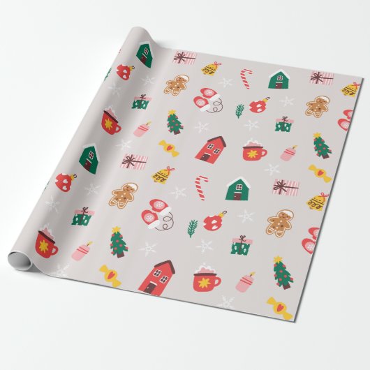 Christmas Gift Wrapping Paper ラッピングペーパー (アンロールド)